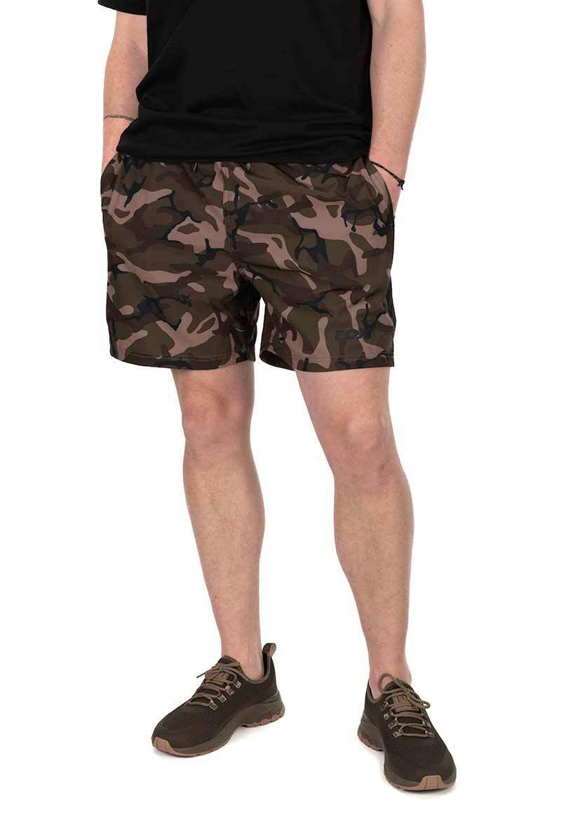 Шорты для плаванья Черный / Камуфляж Fox (Фокс) - Black / Camo LW Swim  Shorts, Размер XXX Large (XXXL)