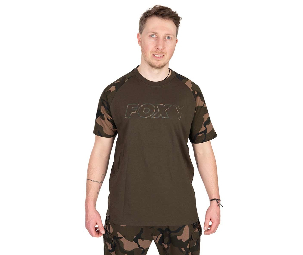 Fox T Shirt Khaki Camo Outline XXXLarge XXXL