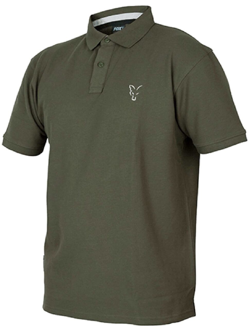 Футболка поло Зеленая Fox (Фокс) - Collection Green & Silver Polo Shirt,  Размер XXX Large (XXXL)