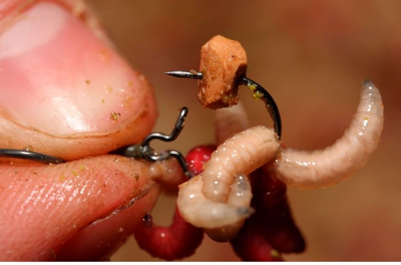 Как насадить червя на волосяную оснастку с клипсой