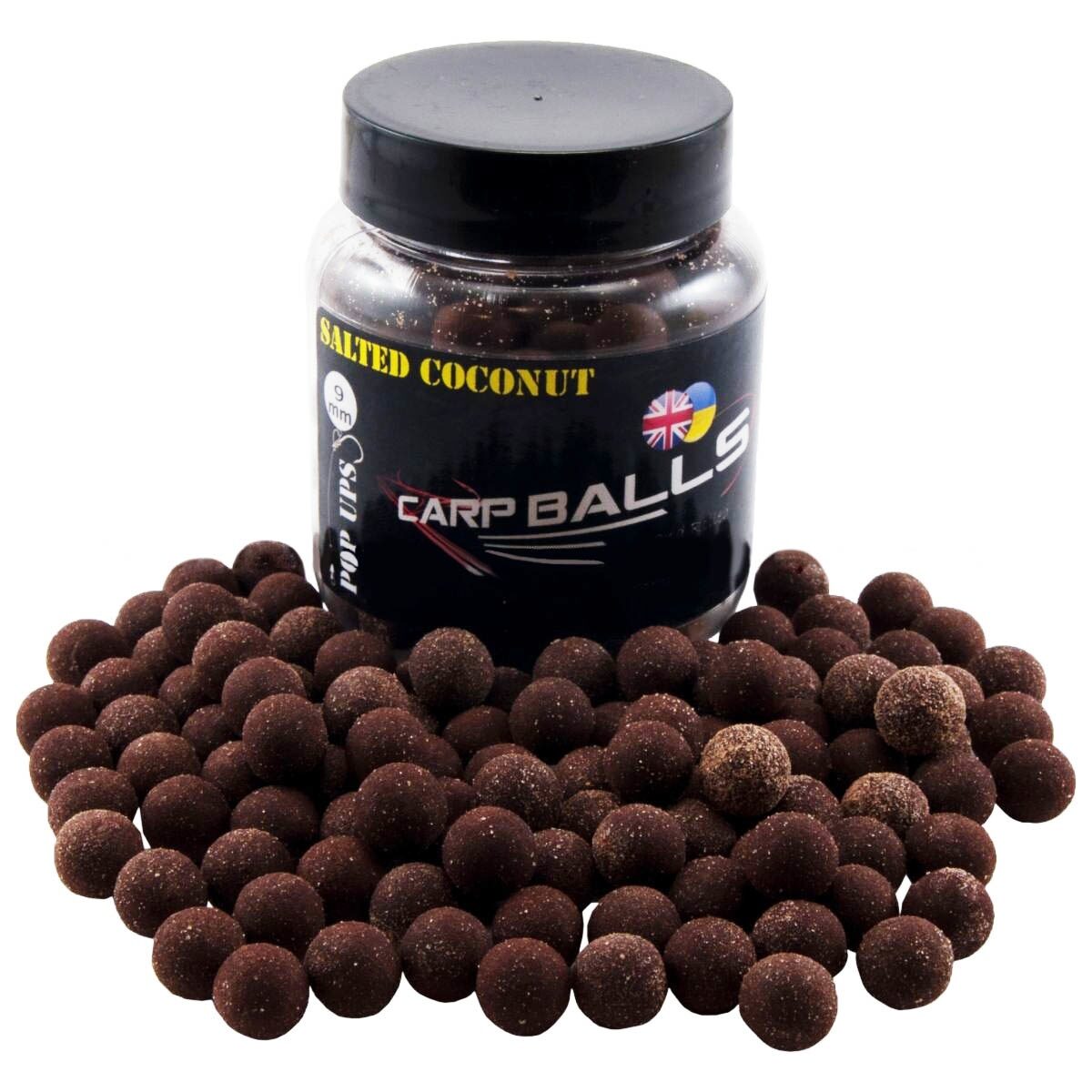 Плавающие бойлы 9 мм Соленый Кокос CarpBalls (Карп Болс) - Skoryk (Скорик)  Pop-Ups Salted Coconut, 80