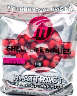 Тонущие бойлы 10 мм Криль и Тунец 777 Baits (Лихоносовы) - Likhonosov Original Shelf Life Boilies Krill & Tuna, 1 кг