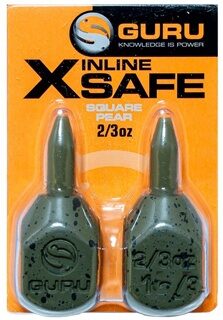 Грузило Инлайн 19 г Guru (Гуру) - X-Safe Inline Lead, 2 шт