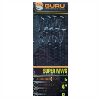 Готовые поводки с быстросъемными стопорами 10 см Guru (Гуру) - SMWG Speed Stop Rig 2.9 кг / 6 lb, Размер 14, 8 шт