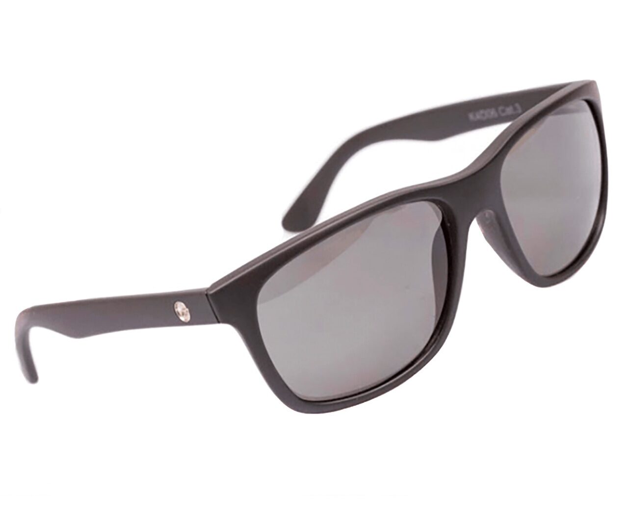 Очки поляризационные солнцезащитные Серые линзы Черная оправа Korda (Корда) - Sunglasses Classics Matt Black Shell and Grey Lens