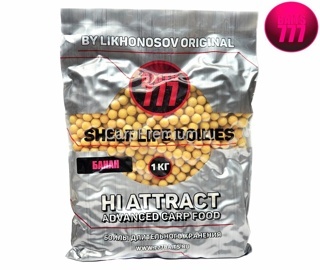 Тонущие бойлы 10 мм Банан 777 Baits (Лихоносовы) - Likhonosov Original Shelf Life Boilies Banana, 1 кг