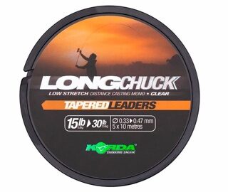 Шок-лидер Конический 0.33-0.47 мм Korda (Корда) - Long Chuck Tapered Leaders 15-30 lb, 5 шт х 10 м