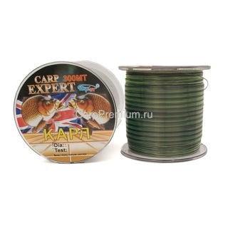 Леска карповая Зеленая 0.25 мм BoyaBY - Carp Expert 10 кг, 300 м