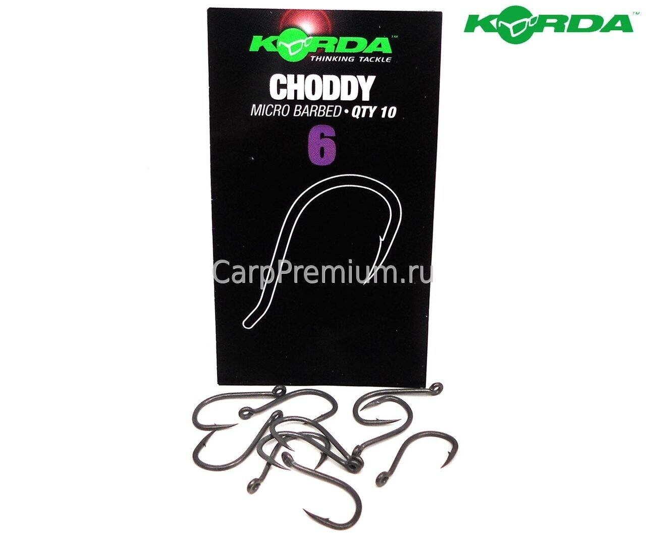 Крючки Korda (Корда) - Choddy, Размер 6, 10 шт