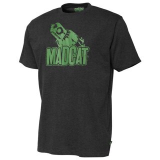 Футболка Серая MadCat (МэдКэт) - Clonk Teaser T-Shirt Dark Grey Melange, Размер XX Large (XXL)