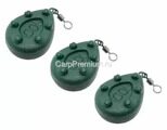 Грузило плоское с шипами и вертлюгом 100 г Carp Hunter (Карп Хантер) - Grippa Sinker Flat With Spikes and Swivel, 3 шт