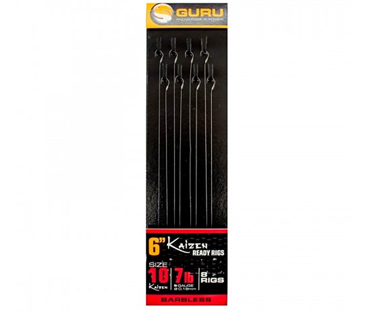 Поводок готовый 15 см Guru (Гуру) - Kaizen Pole Rigs, Размер 10, 8 шт