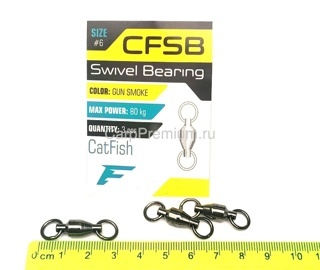 Вертлюг на сома Flagman (Флагман) - CFSB CatFish Swivel Bearing, Размер 6, 3 шт