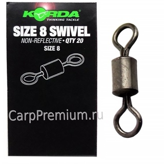 Вертлюг Korda (Корда) - Swivels Размер 8, 20 шт