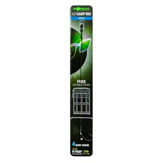 Готовый карповый поводок Korda (Корда) - N Trap KD Rig Wide Kurv 20lbs / 9.1 кг, Размер 4, 1 шт