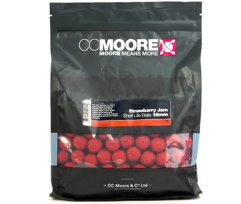 Бойлы Клубничный джем 18 мм CCMoore (СС Мур) - Strawberry Jam Shelf Life, 1 кг