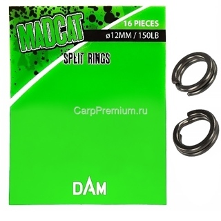 Заводные кольца 10 мм MadCat (МэдКэт) - Split Rings 45 кг / 100 lb, 16 шт