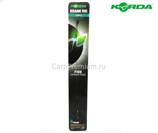 Готовый карповый поводок Korda (Корда) - Krank Ready Rig Barbed 6.8 кг / 15 lb, Размер 8, 1 шт