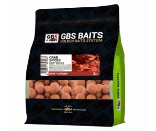 Бойлы тонущие 20 мм Краб / Специи GBS - Baits Crab Spice, 3 кг