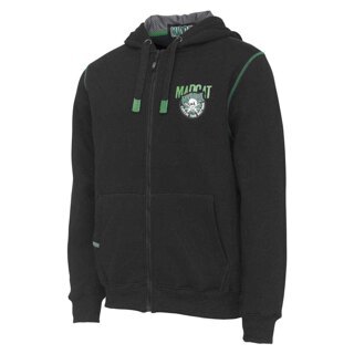 Толстовка на молнии Черная MadCat (МэдКэт) - Badge Logo Full Zip Black Caviar, Размер X Large (XL)