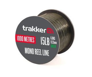 Леска карповая 0.35 мм Зеленая Trakker (Траккер) - Mono Reel Line 15lb / 6.80 кг, 1000 м