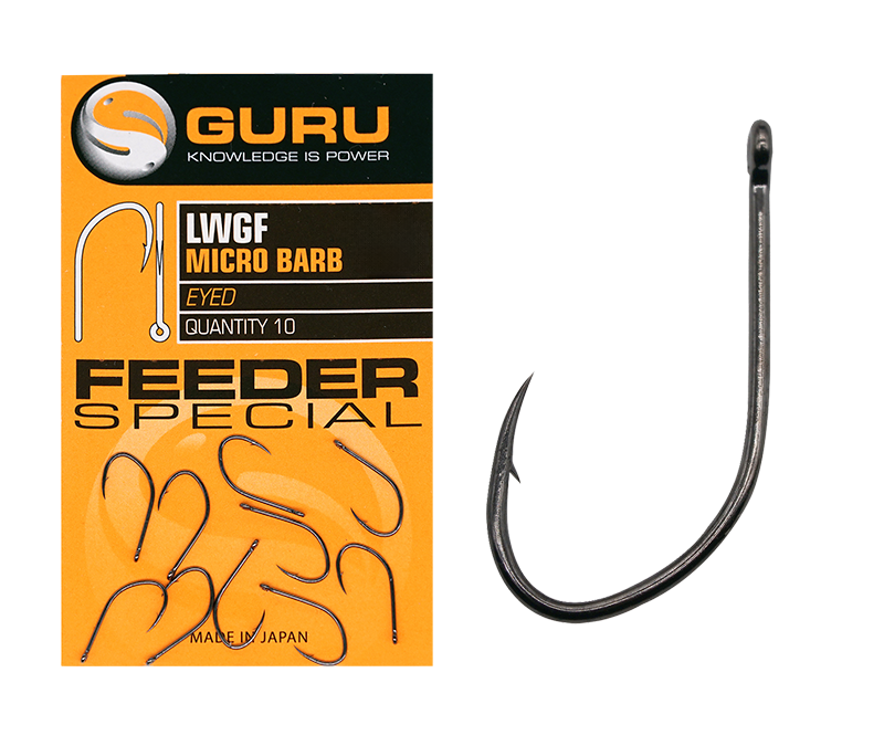 Крючки фидерные Guru (Гуру) - LWGF Feeder Special Eyed, Размер 14, 10 шт