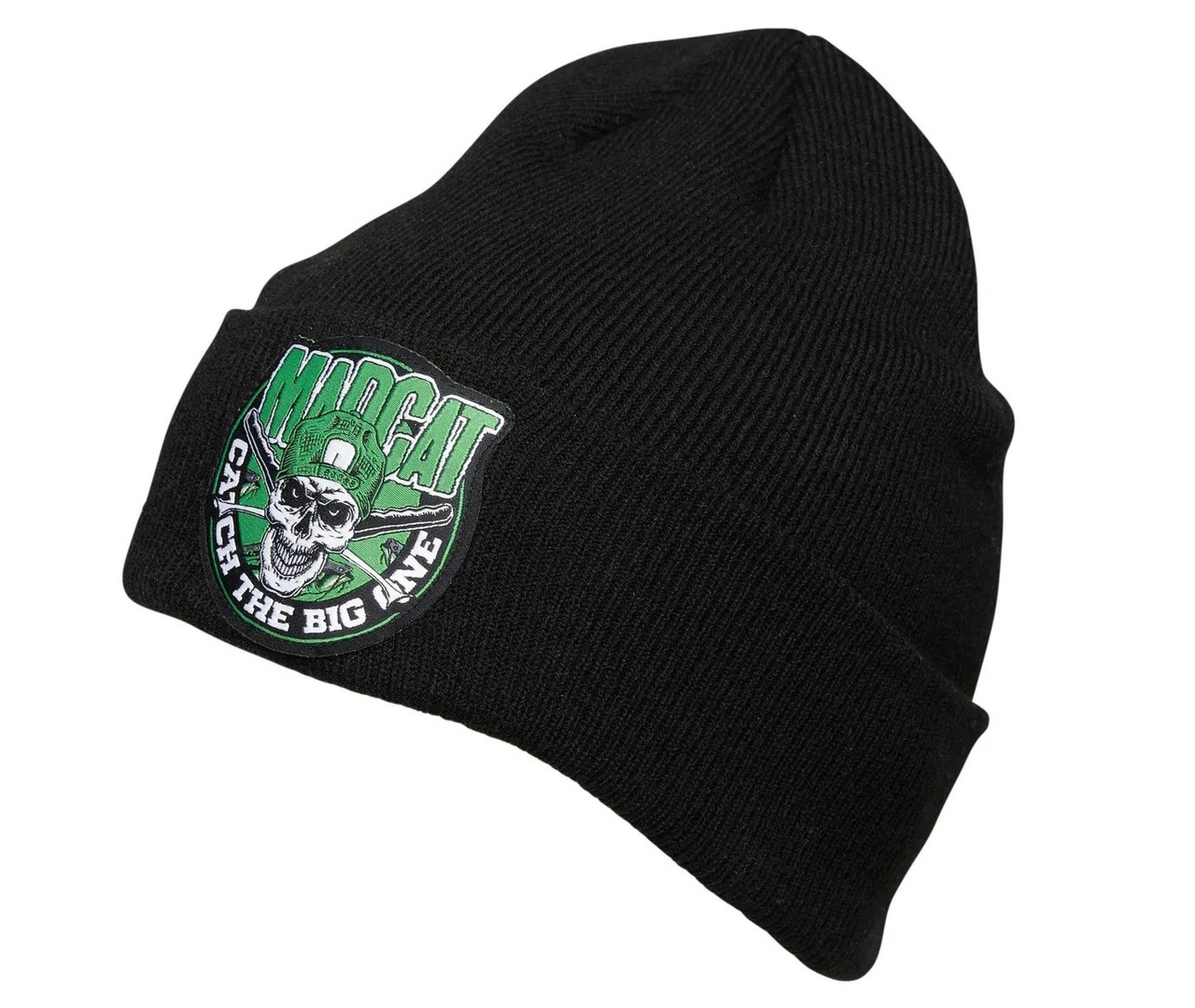 Шапка-бини Черная с логотипом MadCat (МэдКэт) - Skull Beanie One Size Black