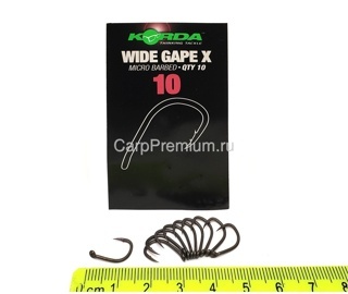 Карповые крючки Korda (Корда) - Wide Gape X, Размер 10, 10 шт