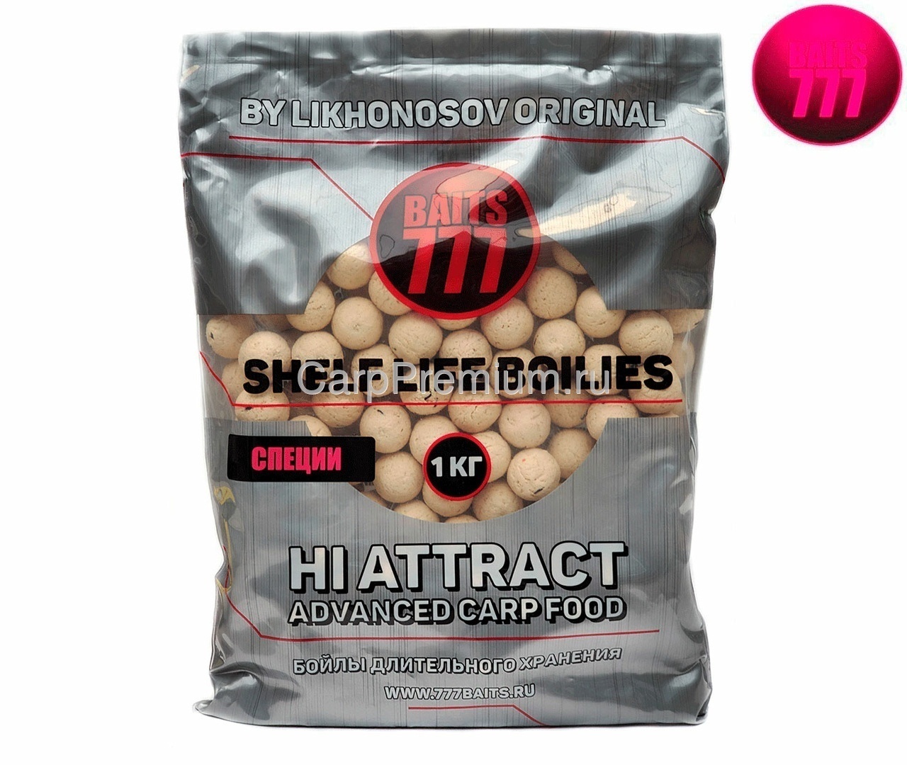 Тонущие бойлы 20 мм Сладкие Специи 777 Baits (Лихоносовы) - Likhonosov Original Shelf Life Boilies Sweet Spices, 1 кг