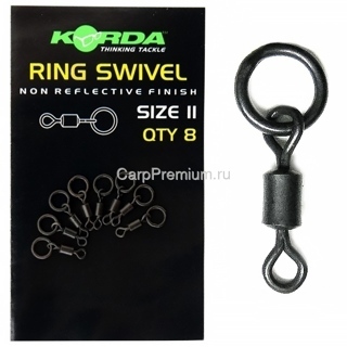 Вертлюг с кольцом Korda (Корда) - Flexi Ring Swivels, Размер 11, 8 шт