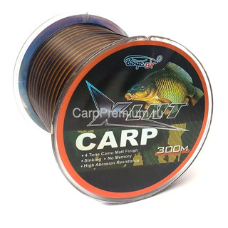 Леска карповая тонущая 0.25 мм BoyaBY - Carp XLint 4 Tone Camo Matt Finish 13 кг, 300 м