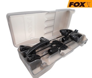 Набор механических сигнализаторов в кейсе Черные Fox (Фокс) - Euro MK2 Swinger Rod Sets - Black 3 Rod, 3 шт