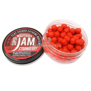 Бойлы нейтральной плавучести 7 x 10 мм Клубника FFEM Baits (ФФЕМ Бейтс) - Jam Wafters Strawberry