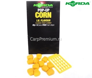 Искусственная плавающая кукуруза Фрукты Желтая Korda (Корда) - Pop-Up Corn IB Yellow, 12 шт