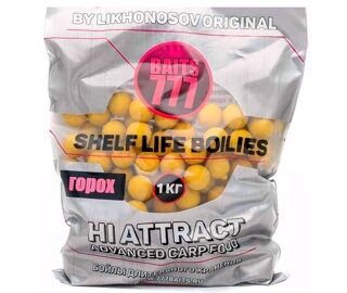 Бойлы Растворимые (Пылящие) 24 мм Горох 777 Baits (Лихоносовы) - Likhonosov Pea Soluble, 1 кг