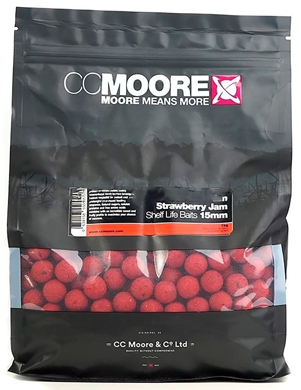 Бойлы Клубничный джем 15 мм CCMoore (СС Мур) - Strawberry Jam Shelf Life, 1 кг